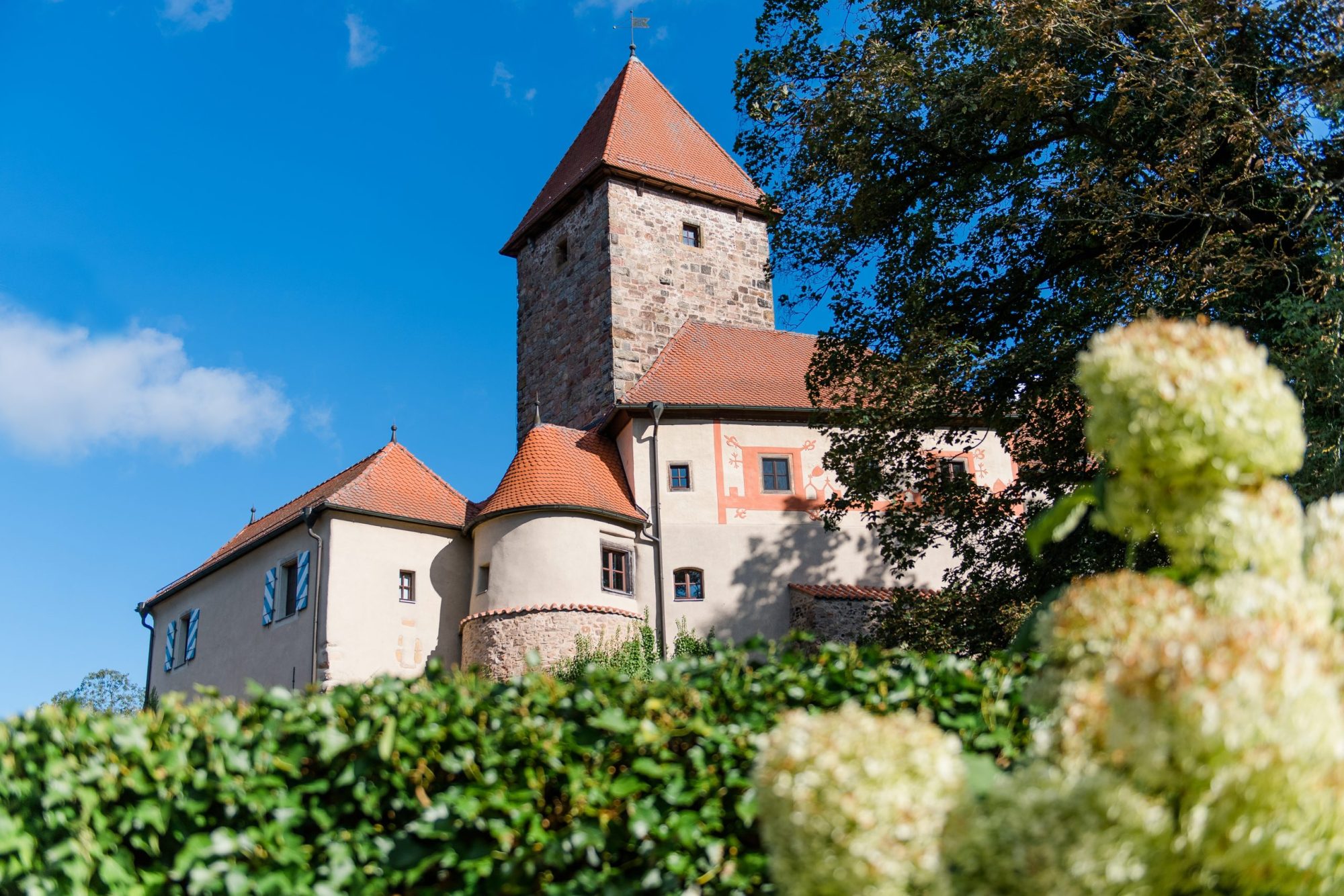 Außenansicht der Klinik Burg Wernberg